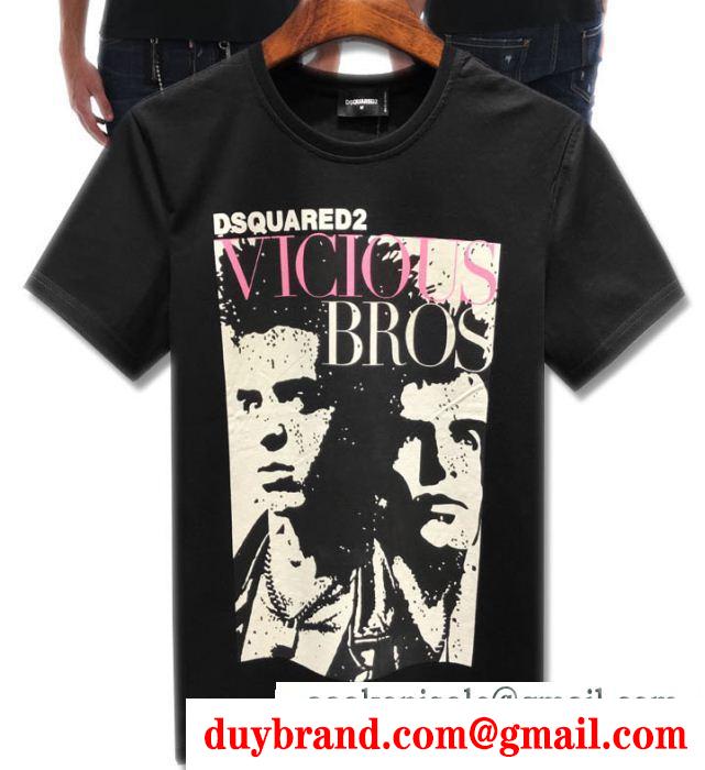 Tシャツ/ティーシャツ 2色可選 カジュアルもある絶妙な雰囲気  春夏は継続系のトレンド DSQUARED2