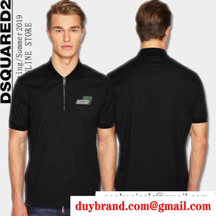 Tシャツ/ティーシャツ 2色可選 トップスからチラ見える安心  ディースクエアード DSQUARED2 大変大人気2019