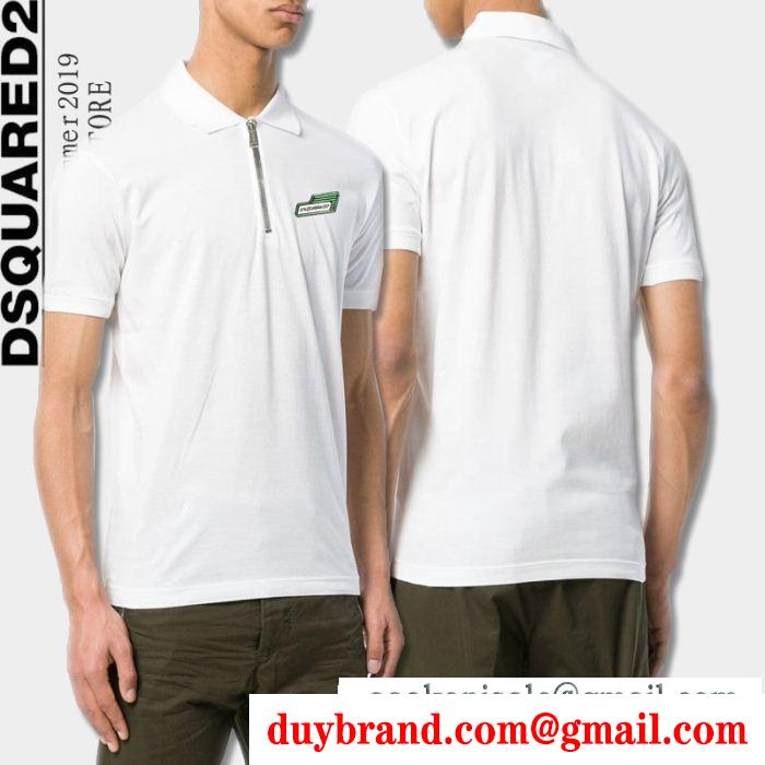 Tシャツ/ティーシャツ 2色可選 トップスからチラ見える安心  ディースクエアード DSQUARED2 大変大人気2019