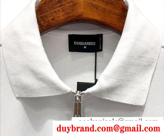Tシャツ/ティーシャツ 2色可選 トップスからチラ見える安心  ディースクエアード DSQUARED2 大変大人気2019