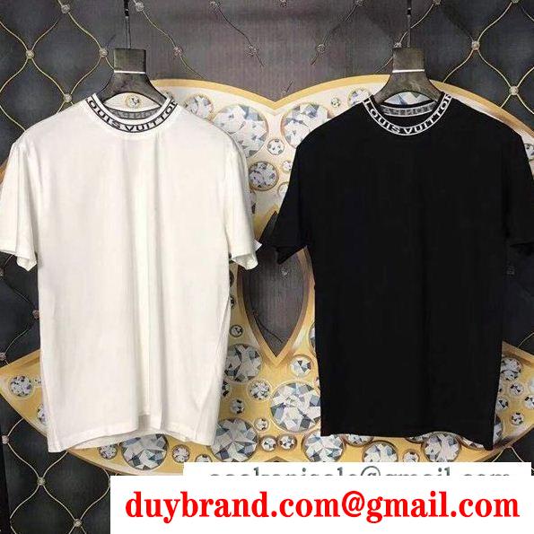 Tシャツ/ティーシャツ ファッション感度の高い2019トレンド ルイ ヴィトン LOUIS VUITTON夏が待ちきれないブランド新作 2色可選 
