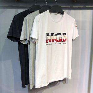 Thâm hụt siêu đặc biệt Giá bán giới hạn T -Shirt Black Grey White Moncler Moncler Siêu khuyến nghị cho nam và nữ