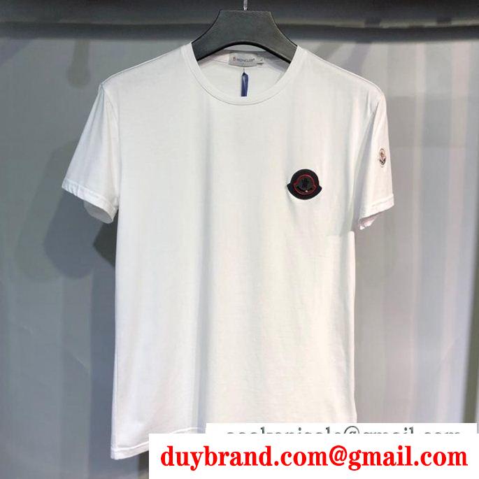 Moncler GENIUS 2019SS★1952ロゴパッチ半袖Tシャツ★関税送料込41324042モンクレール コピーナチュラル