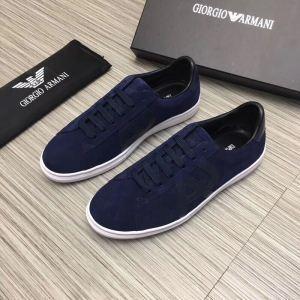 Đơn giản và dễ dàng để phù hợp với đôi giày cơ bản Đen thoải mái đàn ông Armani Armani Armani