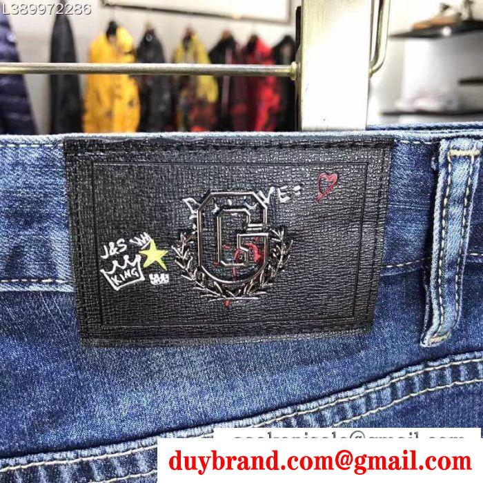 デニムパンツ 今季は色を使った注目新品 ドルチェ＆ガッ不動の人気2019最新  Dolce&Gabbana 毎シーズン人気が高い