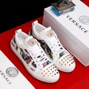 Versace Super Versace Đáng ngạc nhiên về giá phi thường bảo hành chính hãng Giày thể thao khuyến nghị bền bỉ bụi dài đen đen trắng