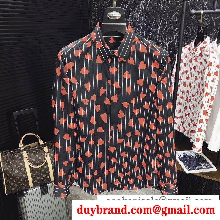 2色可選 素敵な夏の定番アイテム ドルチェ＆ガッバーナ Dolce&Gabbana 長袖 /ロンT/ロングT/ロングTシャツ夏に必須の定番アイテム