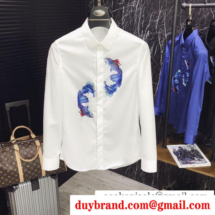季節感もプラス2019新作 長袖 /ロンT/ロングT/ロングTシャツ 4色可選 先取り春夏限定新作  ドルチェ＆ガッバーナ Dolce&Gabbana 