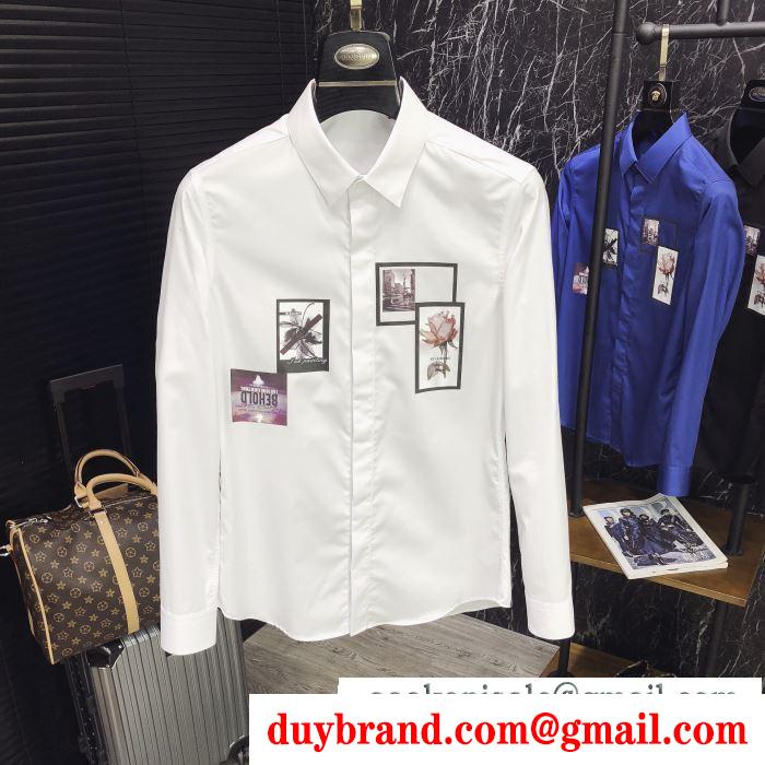 4色可選 着回し力抜群大人気 ドルチェ＆ガッバーナ Dolce&Gabbana注目ブランドは2019最新 長袖 /ロンT/ロングT/ロングTシャツ 