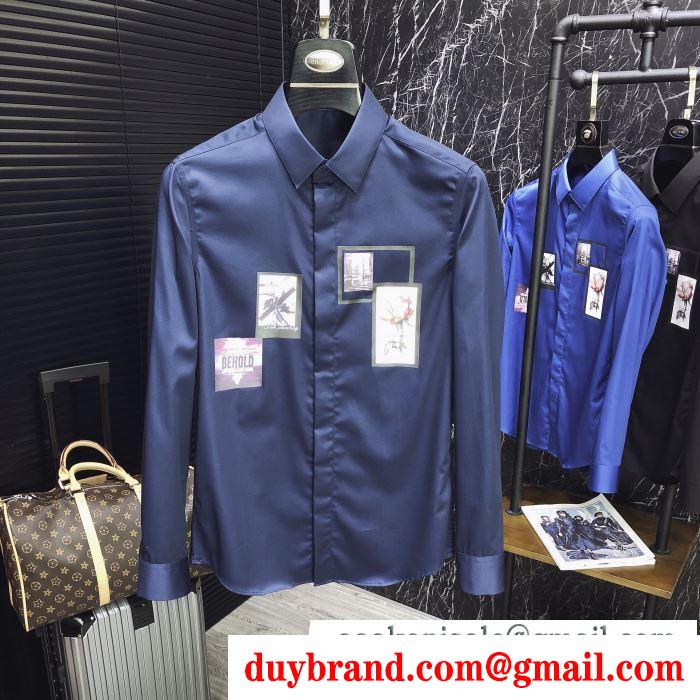 4色可選 着回し力抜群大人気 ドルチェ＆ガッバーナ Dolce&Gabbana注目ブランドは2019最新 長袖 /ロンT/ロングT/ロングTシャツ