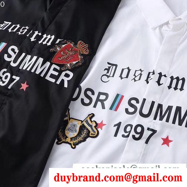 長袖 /ロンT/ロングT/ロングTシャツ 2色可選 海外セレブが注目アイテム ドルチェ＆ガッバーナ Dolce&Gabbana 2019トレンド感満載なアイテム