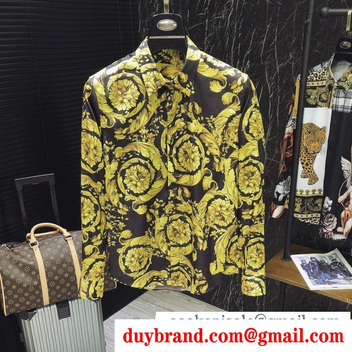 カジュアルに着こなし ヴェルサーチVERSACE 長袖 /ロンT/ロングT/ロングTシャツ 超カッコイイ　春夏爽やかな新作が流行り
