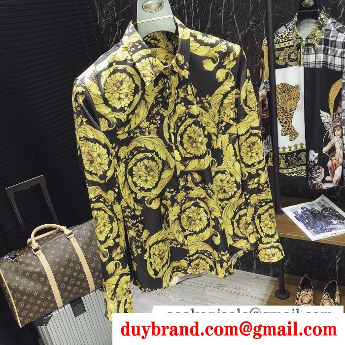 カジュアルに着こなし ヴェルサーチVERSACE 長袖 /ロンT/ロングT/ロングTシャツ 超カッコイイ　春夏爽やかな新作が流行り