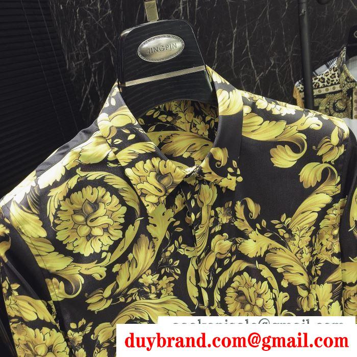 カジュアルに着こなし ヴェルサーチVERSACE 長袖 /ロンT/ロングT/ロングTシャツ 超カッコイイ　春夏爽やかな新作が流行り