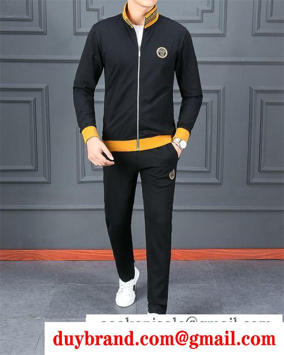 気軽におしゃれを楽しめる 2019新定番人気セール ヴェルサーチ versace 上下セット