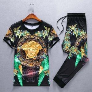 2019 Mùa hè mở rộng phổ biến Versace Một Versace Top và Bottom mới lựa chọn 2 màu _ Versace Versace_ Thương hiệu giá rẻ 
