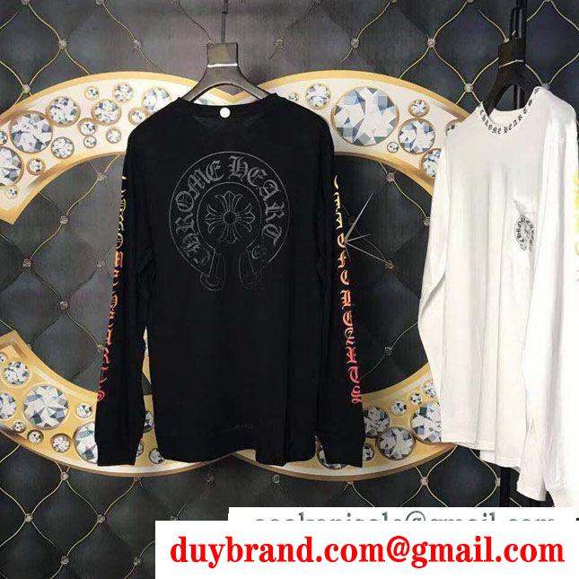 海外のファッション新品 chrome hearts クロムハーツ2019年の流行る美品 2色可選長袖tシャツ