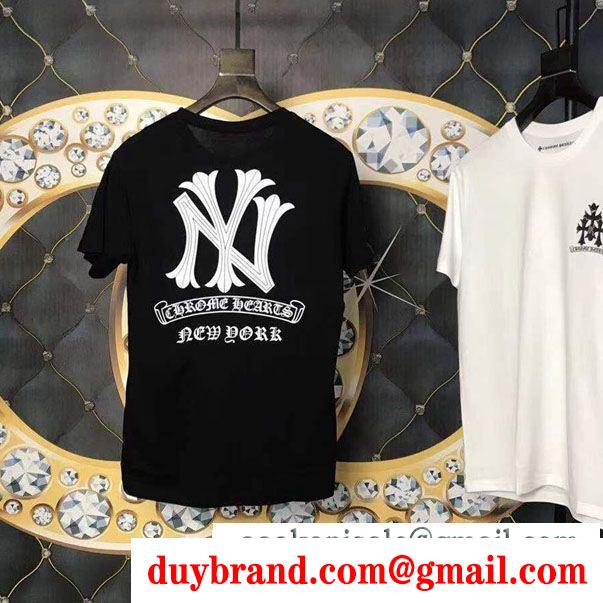 クロムハーツ 半袖tシャツ2019春新色コスメ人気ブランドchrome hearts 2色可選大人のため上品