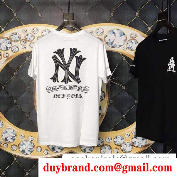 クロムハーツ 半袖tシャツ2019春新色コスメ人気ブランドchrome hearts 2色可選大人のため上品