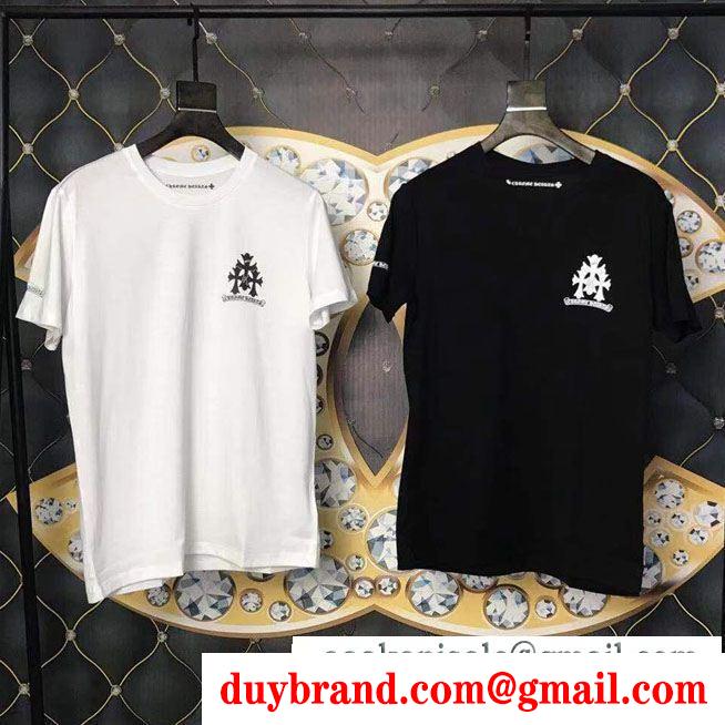 クロムハーツ 半袖tシャツ2019春新色コスメ人気ブランドchrome hearts 2色可選大人のため上品