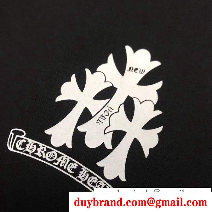 クロムハーツ 半袖tシャツ2019春新色コスメ人気ブランドchrome hearts 2色可選大人のため上品
