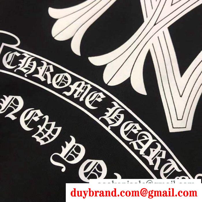 クロムハーツ 半袖tシャツ2019春新色コスメ人気ブランドchrome hearts 2色可選大人のため上品