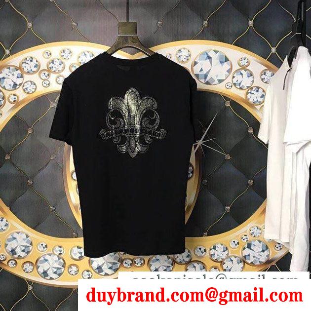 新品は継続して大人気 クロムハーツ半袖tシャツ2019年春夏の人気モデル 2色可選chrome hearts