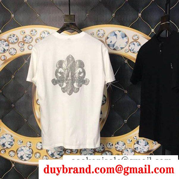 新品は継続して大人気 クロムハーツ半袖tシャツ2019年春夏の人気モデル 2色可選chrome hearts