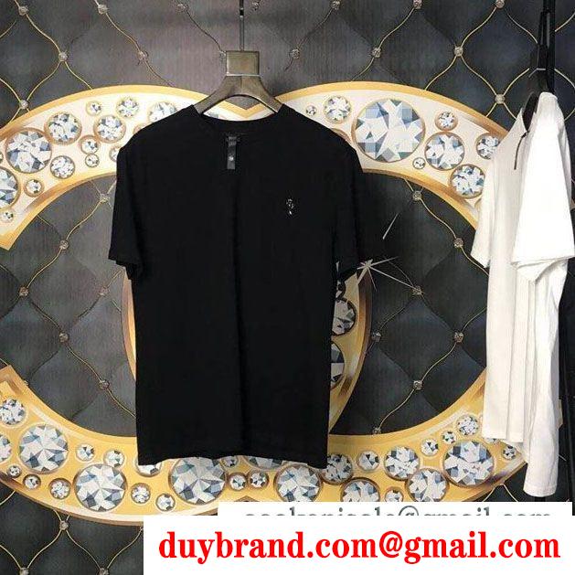 新品は継続して大人気 クロムハーツ半袖tシャツ2019年春夏の人気モデル 2色可選chrome hearts