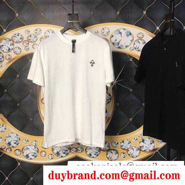 新品は継続して大人気 クロムハーツ半袖tシャツ2019年春夏の人気モデル 2色可選chrome hearts