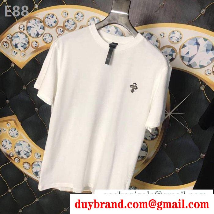 新品は継続して大人気 クロムハーツ半袖tシャツ2019年春夏の人気モデル 2色可選chrome hearts