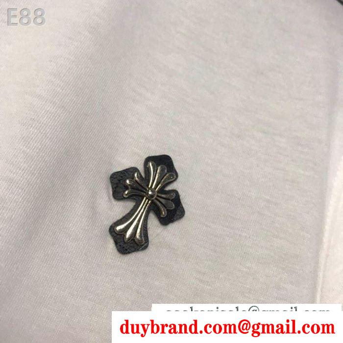 新品は継続して大人気 クロムハーツ半袖tシャツ2019年春夏の人気モデル 2色可選chrome hearts