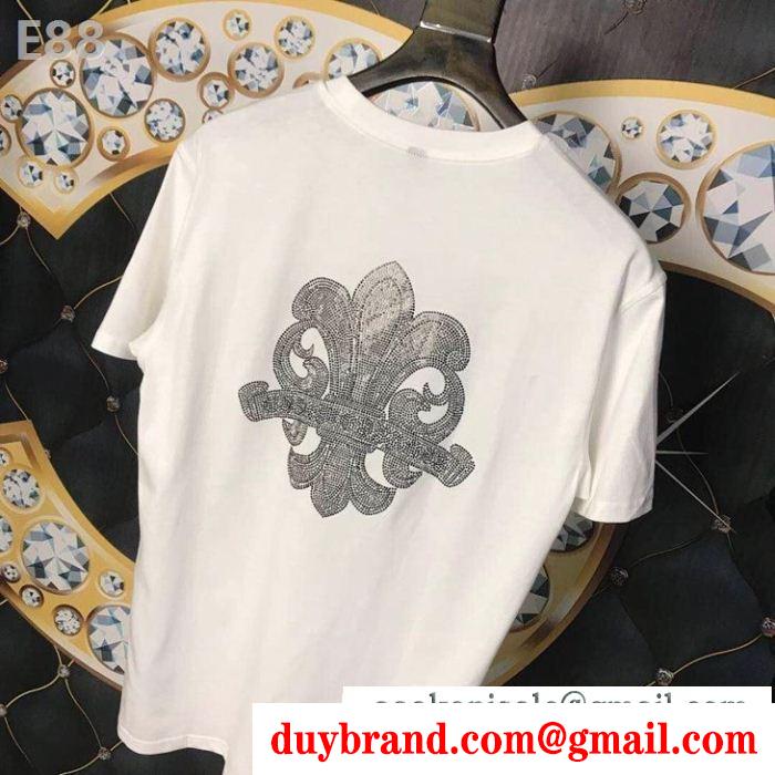 新品は継続して大人気 クロムハーツ半袖tシャツ2019年春夏の人気モデル 2色可選chrome hearts