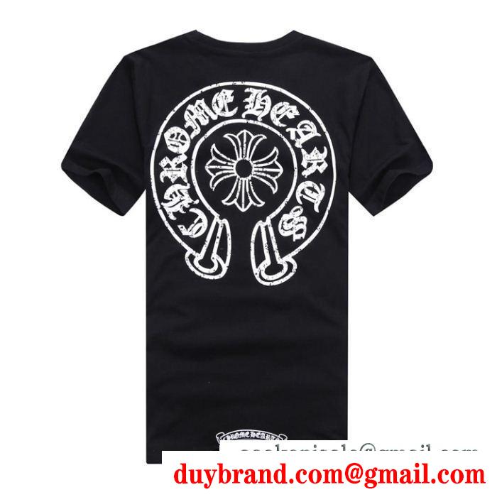 CHROME hearts クロムハーツ 2019春夏の爽やかトレンド半袖tシャツ 2色可選 抜け感もばっちり