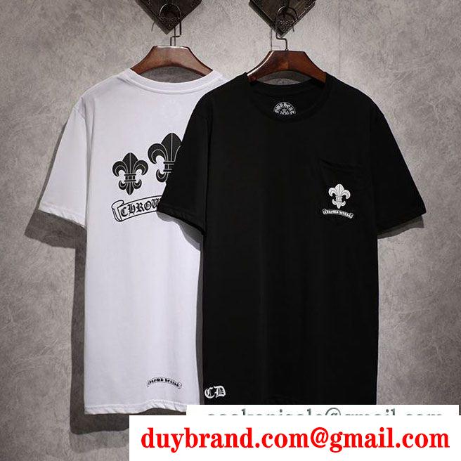 2色可選夏のマストブランド新作 chrome hearts 流行色2019年春夏クロムハーツ半袖tシャツ