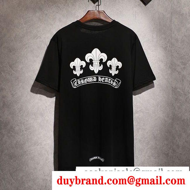 2色可選夏のマストブランド新作 chrome hearts 流行色2019年春夏クロムハーツ半袖tシャツ