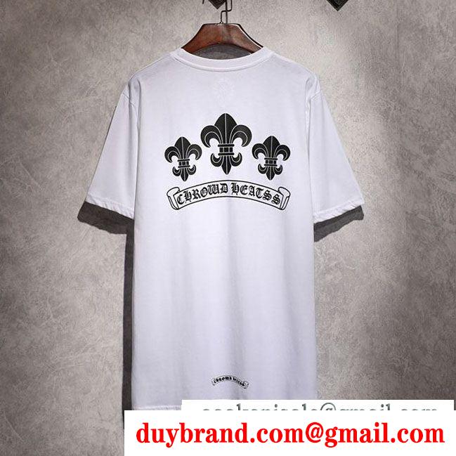 2色可選夏のマストブランド新作 chrome hearts 流行色2019年春夏クロムハーツ半袖tシャツ