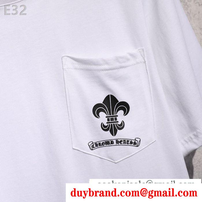 2色可選夏のマストブランド新作 chrome hearts 流行色2019年春夏クロムハーツ半袖tシャツ