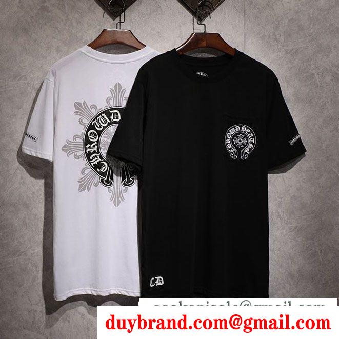 2019年春夏の人気モデル半袖Tシャツ夏真っ盛りの今 クロムハーツ2色可選 chrome hearts