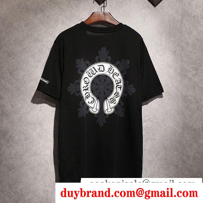 2019年春夏の人気モデル半袖Tシャツ夏真っ盛りの今 クロムハーツ2色可選 chrome hearts