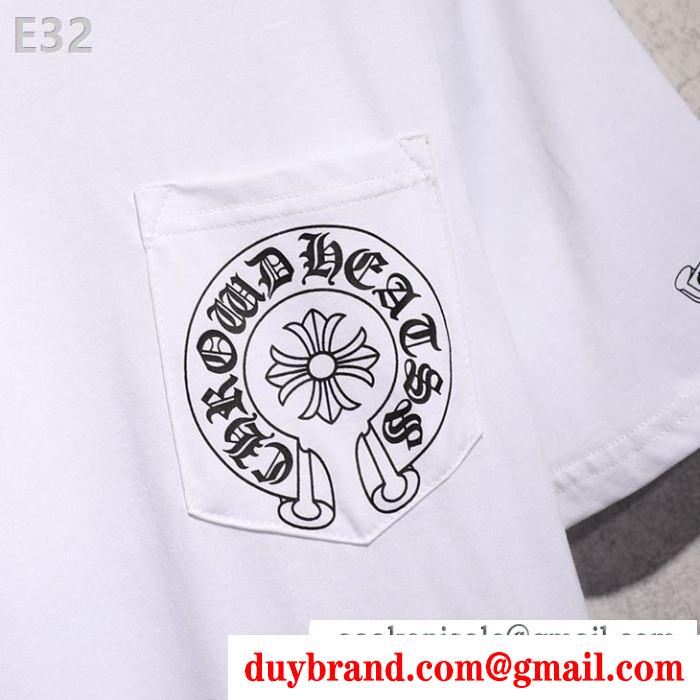 2019年春夏の人気モデル半袖Tシャツ夏真っ盛りの今 クロムハーツ2色可選 chrome hearts