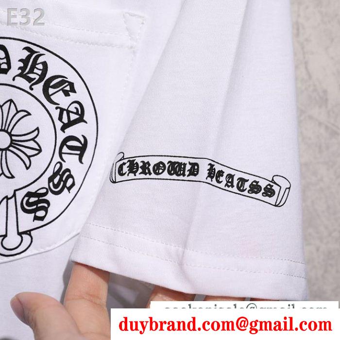 2019年春夏の人気モデル半袖Tシャツ夏真っ盛りの今 クロムハーツ2色可選 chrome hearts