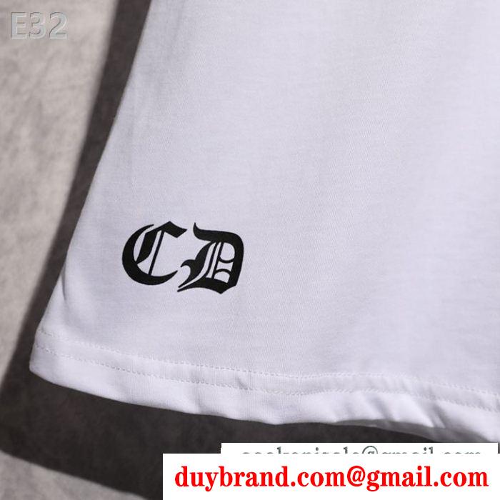 2019年春夏の人気モデル半袖Tシャツ夏真っ盛りの今 クロムハーツ2色可選 chrome hearts