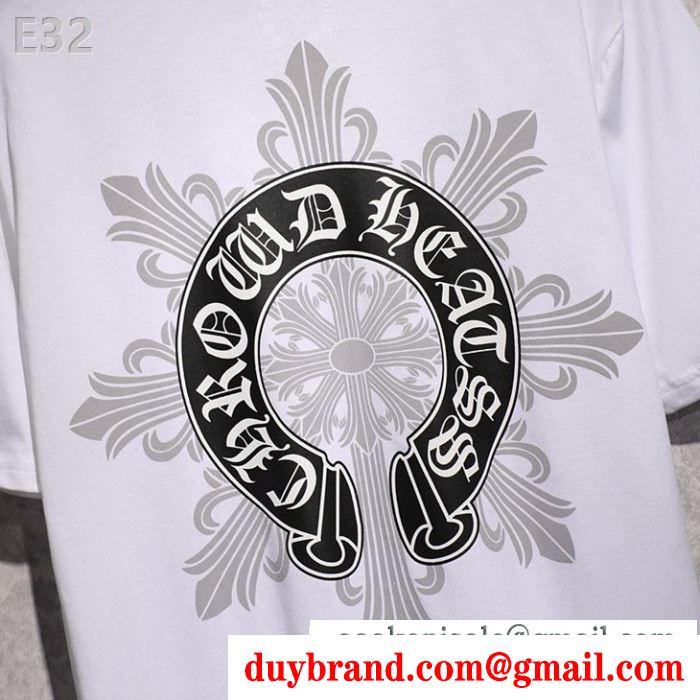 2019年春夏の人気モデル半袖Tシャツ夏真っ盛りの今 クロムハーツ2色可選 chrome hearts