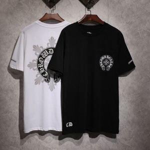 Mùa xuân / Mùa hè 2019 Mô hình nổi tiếng ngắn -Sleeved T -shirt Summer Now Chrome Hearts 2 Lựa chọn màu sắc Chrome Hearts