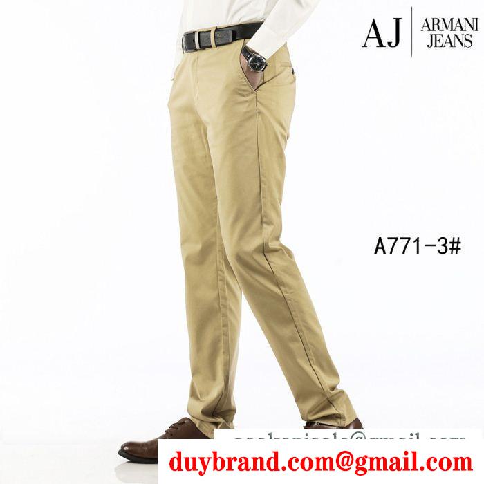 ARMANI アルマーニ チノパン 2色可選 大変大人気2019 おしゃれに着こなせる お目立ち度の高い新品