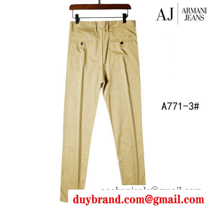 ARMANI アルマーニ チノパン 2色可選 大変大人気2019 おしゃれに着こなせる お目立ち度の高い新品