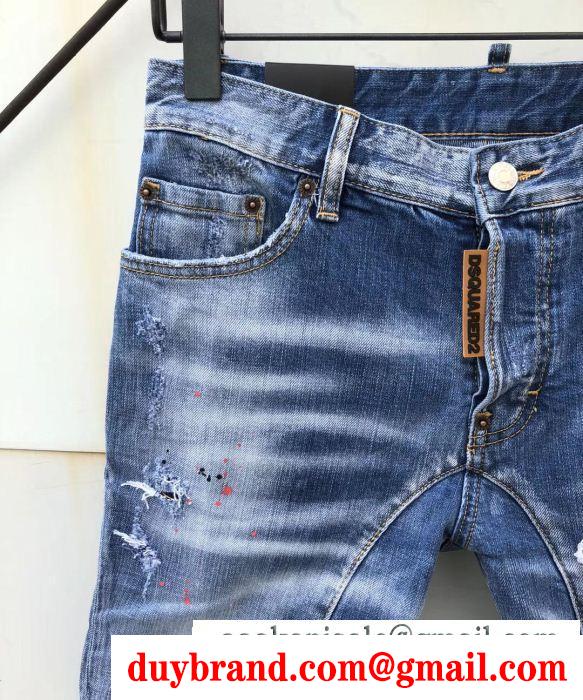 最速2019春夏トレンド テーパードデニムパンツ ディースクエアード dsquared2 着心地のいいサイズ感