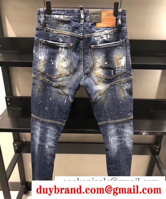 ディースクエアード dsquared2 流行色2019年春夏 テーパードデニムパンツ 品の良い優秀さコレクション