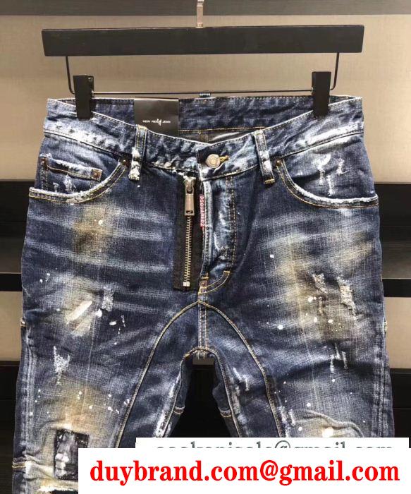 ディースクエアード dsquared2 流行色2019年春夏 テーパードデニムパンツ 品の良い優秀さコレクション